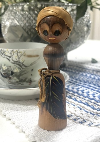 Antique japanese kokeshi doll - japanese,