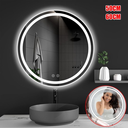 Round led bathroom mirror with - led,