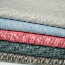 Herringbone Tweed  Wool Blend Upholstery Fabric Sofa Cushion Chairs Clothing