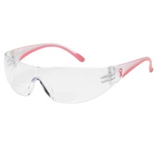 Bouton Lady Eva Bifocal Safety Reading Glasses Pink Temple Clear Anti-Fog Lens