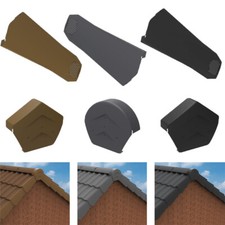 Universal Dry Verge System for Gable / Apex Roof - Tile End Cap & Ridge End Caps
