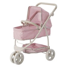 Doll Pram Stroller Deluxe 2in1