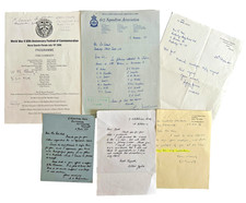 WW2 RAF LETTERS, 617 SQUADRON,TIRPITZ, BATTLE OF BRITAIN X 6 SIGNED BY PILOTS.