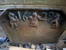 Cast Iron Fireback Lion