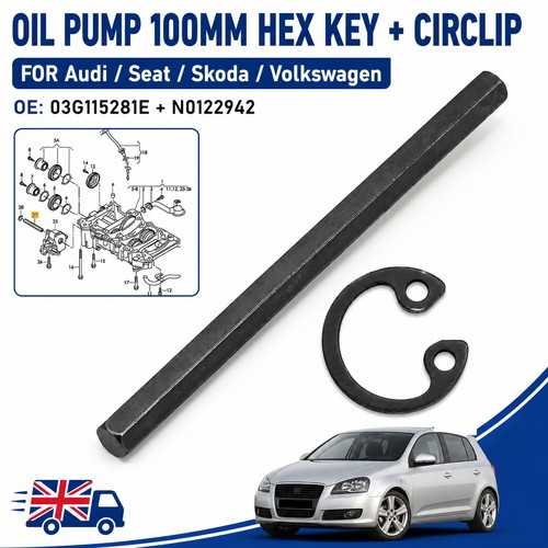 Oil pump balance shaft - oil, hex