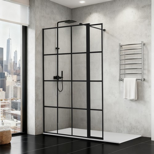 Shower screen with flipper - shower,