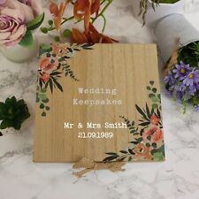 Wedding Keepsake Box Personalised Engraved Wooden Wedding Memory Box Custom Gift