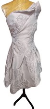 Coast Silver Dress Size 6 New with Tags Party Dress Evening Dress Wedding Dress