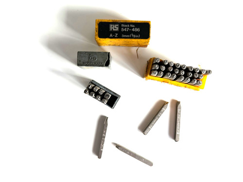 Steel stamp sets - sets, letters