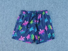 Vilebrequin Swim Shorts Large W30 Turtle Print Mesh Lined Trunks Board Beach