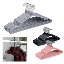 30 / 50 Pack Premium Rubber Coated Metal Hangers Space Saving Clothes Organiser