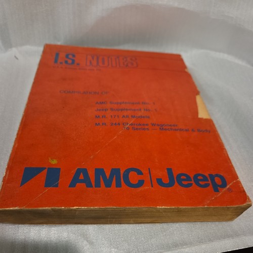 Amc dealer notes - , book