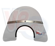 VE ACTIF 1960'S MOD STYLE FLYSCREEN - VESPA GS150 GS160 VBB VNB in SILVER