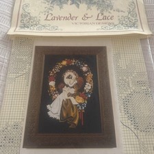 Lavender & Lace Cross Stitch Chart LADY OF THE THREAD 1988 Victorian Designs New