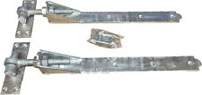 Gate Hinges Adjustable Hook & Band Hinges Black/Galv - Gates, Shed Doors