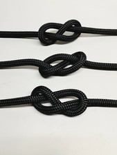 Black Polyester Braid on Braid