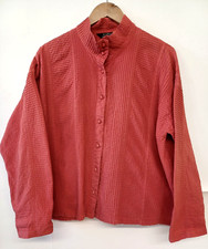 Yacco Maricard Pleated Overshirt 100% Cotton Size M Japanese Designer Top