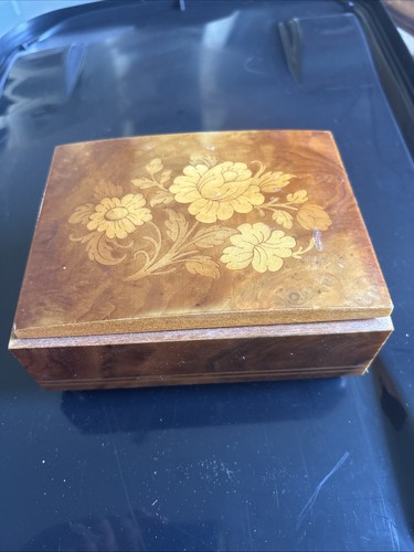 Vintage italian wooden inlaid - italian,