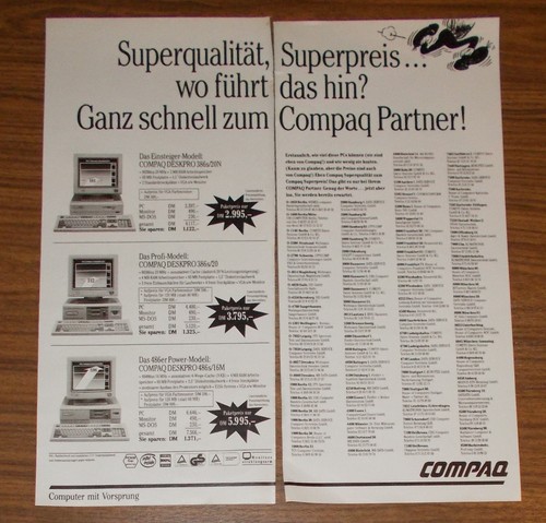Rare advertising compaq - advertising,