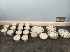 Colclough Ivy Leaf bone china large tea set cups plates teacups