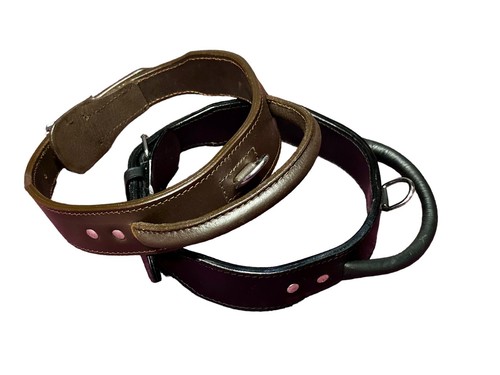 Genuine leather handmade dog - leather,