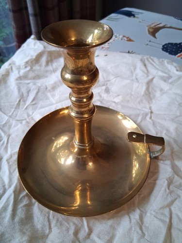Brass chamberstick candlestick