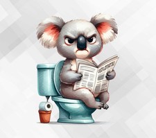 Koala on Toilet Wall vinyl