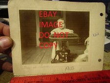 ANTIQUE OLD CABINET PHOTO PICTURE Mansfield Crestline Ohio BURGETT Piano Stool