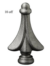 10  Metal Rail Heads Weldable