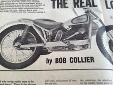 BOB COLLIER TRIALS OUTFIT SIDECAR period 1963 MOTORCYCLE ARTICLE