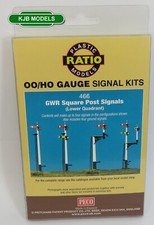BNIB OO Gauge Ratio 466 GWR Square Post Signal - Plastic Kit