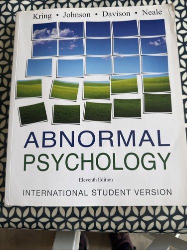 Abnormal psychology ann - abnormal, psychology-ann