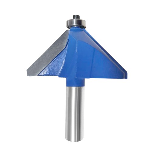 Chamfer router bit shank - bit, 1/2