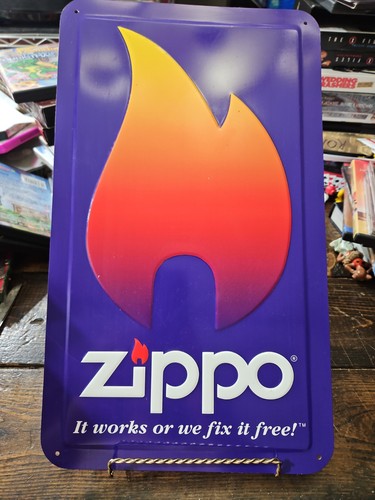 Zippo metal sign vintage - sign,