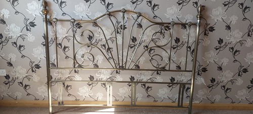 Brush brass bed - bed, with
