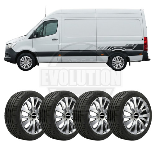 Wheel trims hub caps - 16", set