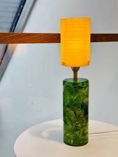 1960’s Green Shattaline Lamp