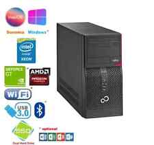 Fujitsu Xeon E3 V2 3.8GHz 12GB, SSD + HDD, NVidia GT, Win 11 / Mac Hackintosh