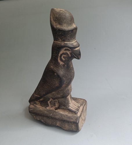 Antique carved stone falcon - carved,