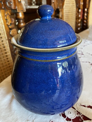Denby imperial blue jar with - blue,