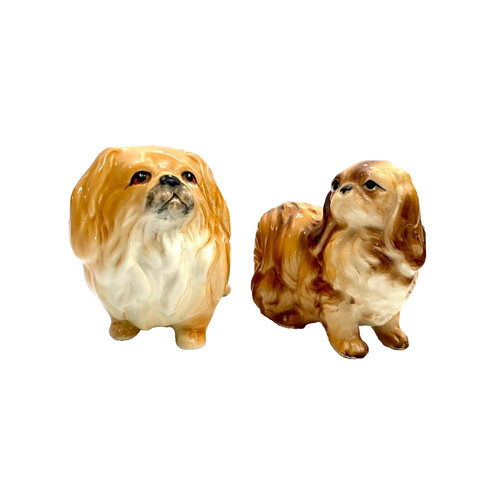 Dog figurine pair porcelain - figurine,