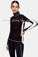 TOPSHOP SNO *Black* Jersey Layering Ski Top Sizes UK 4_6_8_10_12_14_16
