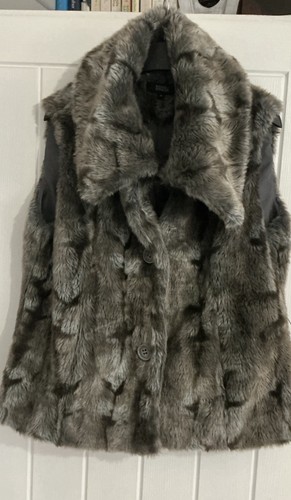 Ladies grey faux fur - ladies,