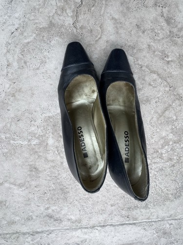 Adesso navy blue - navy, leather