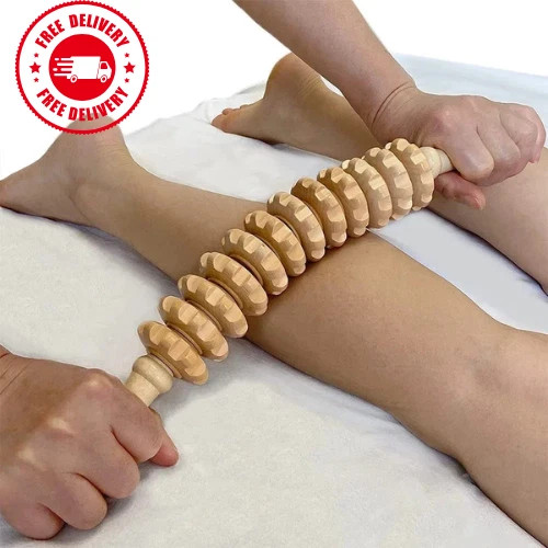 Wooden massage roller - massage,