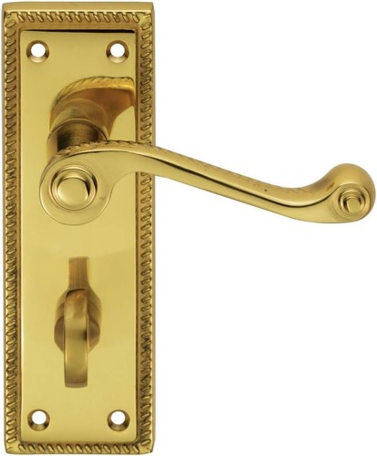 Georgian lever backplate - on,