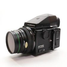 Bronica ETRS 75mm f/2.8 EII Lens Prism Finder 120 Film Back Medium Format Kit