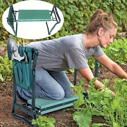 Foldable garden kneeler stool - foldable,
