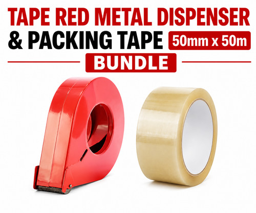 Tape red metal - red,