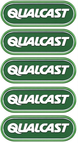 Qualcast lawnmower stickers - stickers, x5